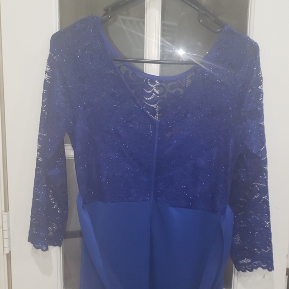 Formal/ Prom Blue Dress NWOT - Picture 5 of 6